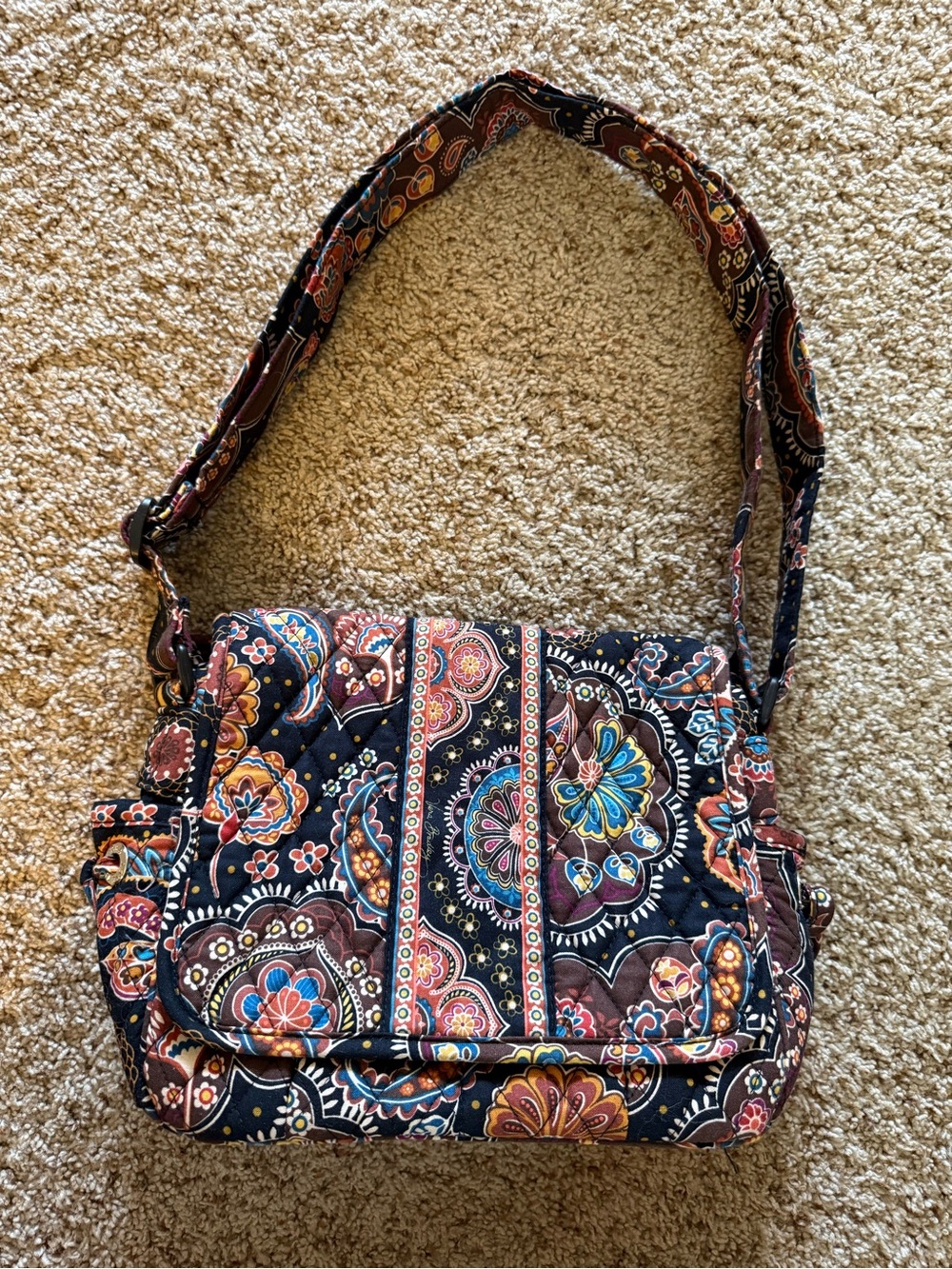 Vera Bradley Kensington Cargo Sling Shoulder Bag Retired 2007 Y2K Floral